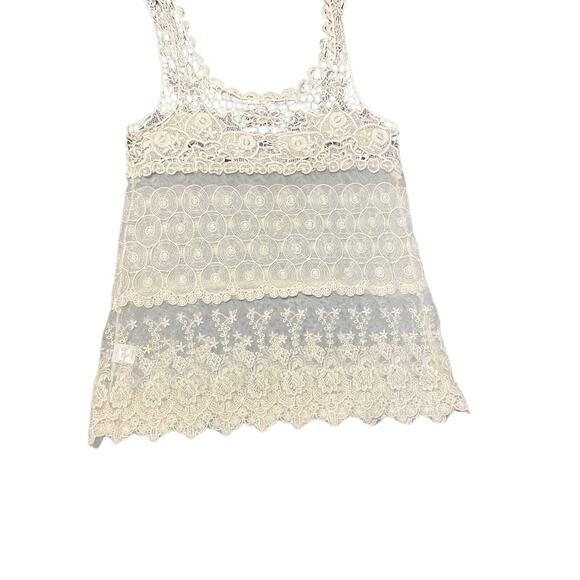 Anna Kaci lace tank off white one size - Picture 2 of 2